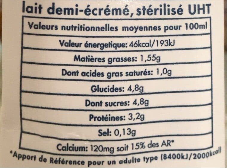 FaireFrance Lait demi-écrémé stérilisé UHT - équitable packshot