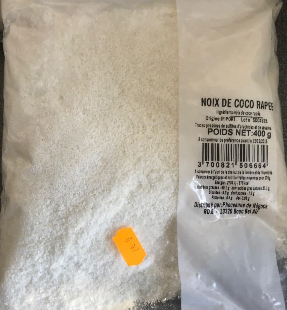 Open Food Facts Noix de coco rapé packshot