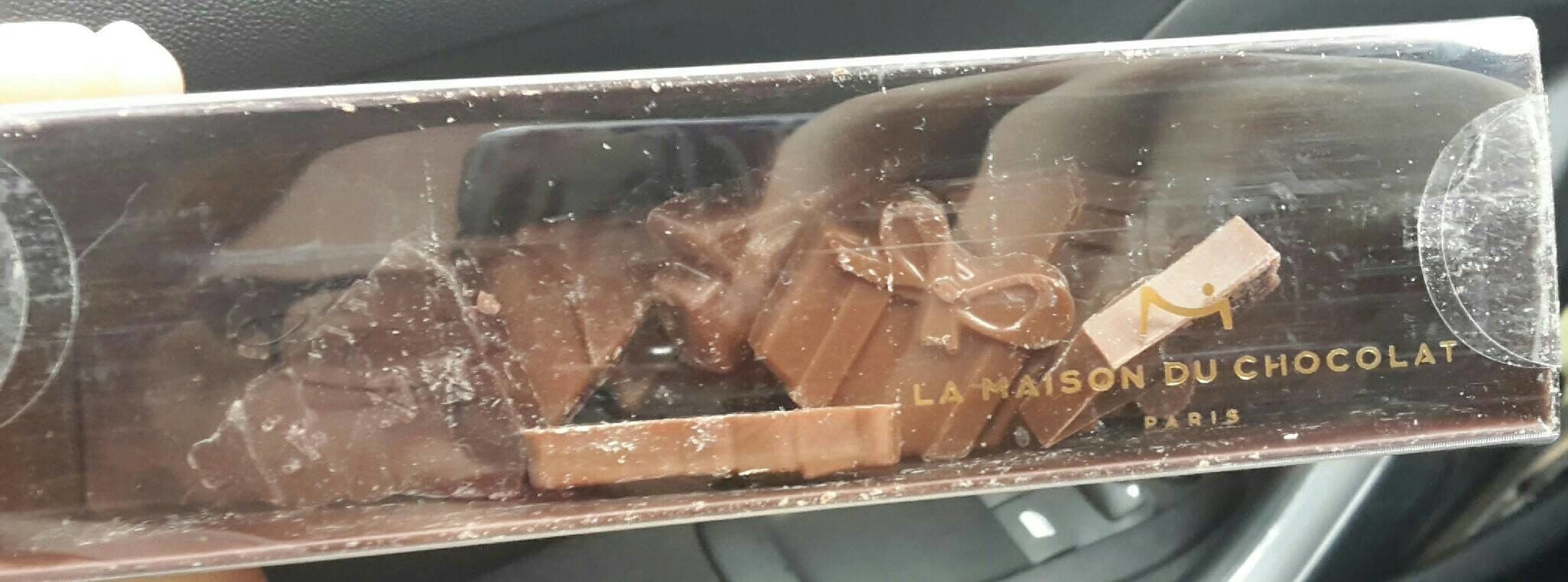 La Maison Du Chocolat Fritures chocolat lait et noir packshot
