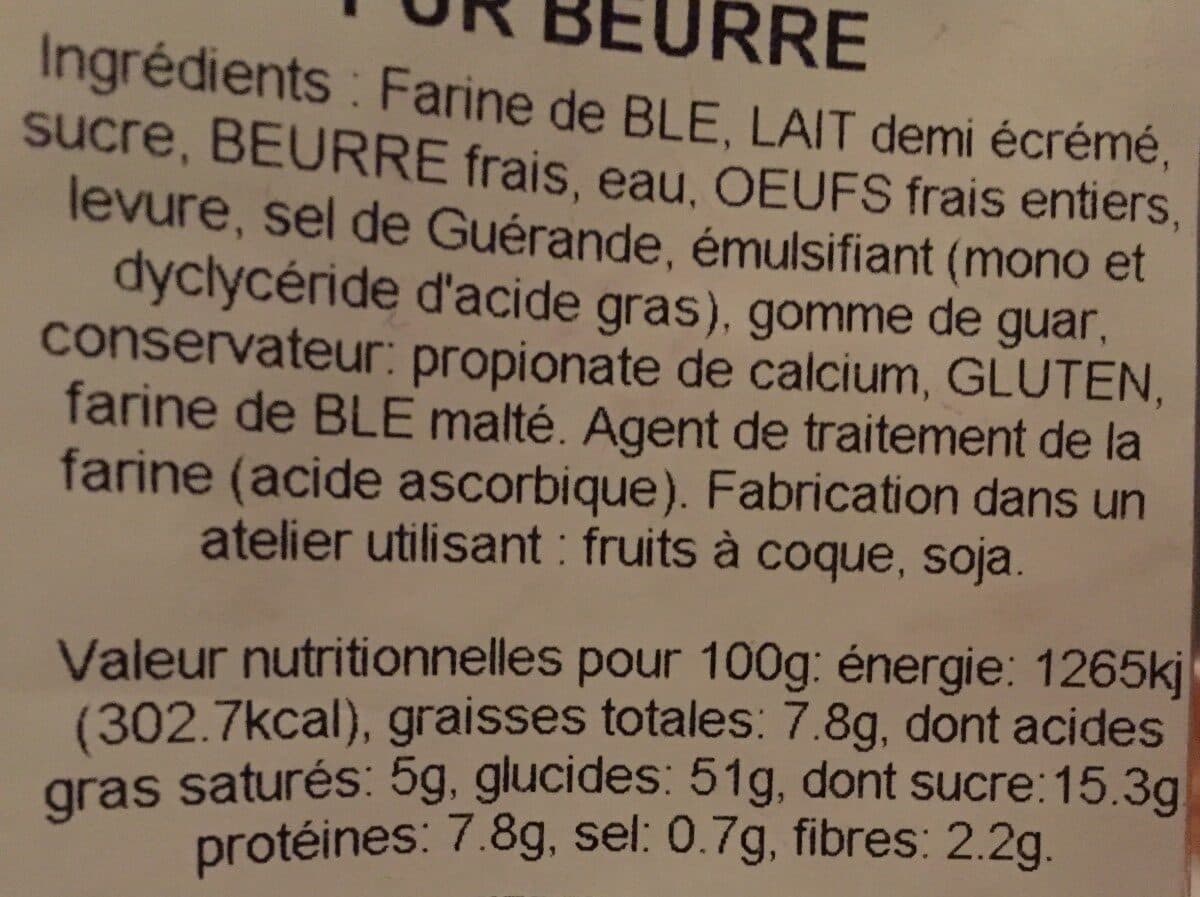 Open Food Facts Brioche tranchee packshot