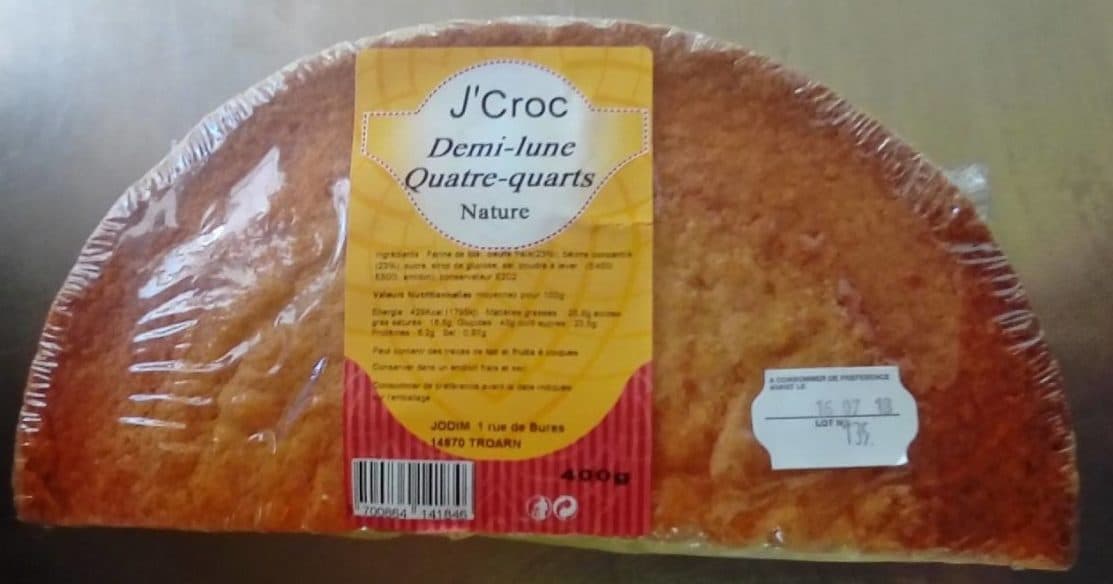 J'Croc Demi-Lune Quatre-Quarts Nature packshot