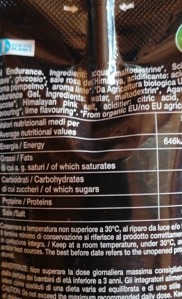 On Energy Endurance biogel packshot