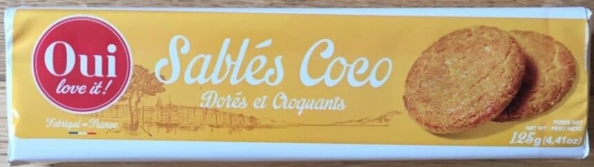 Open Food Facts Sablés Coco packshot