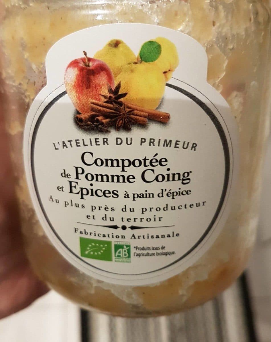 L'Atelier du Primeur Compotee de pomme coing et épices à pain d'épices packshot