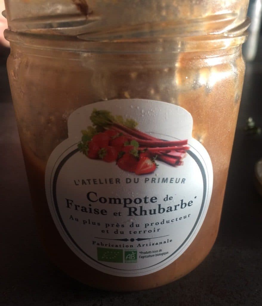 L'Atelier du Primeur Compote de fraise et rhubarbe packshot