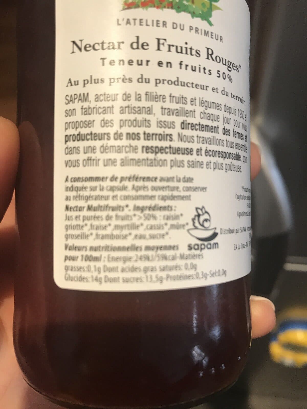 Open Food Facts Cocktail de fruits rouges packshot