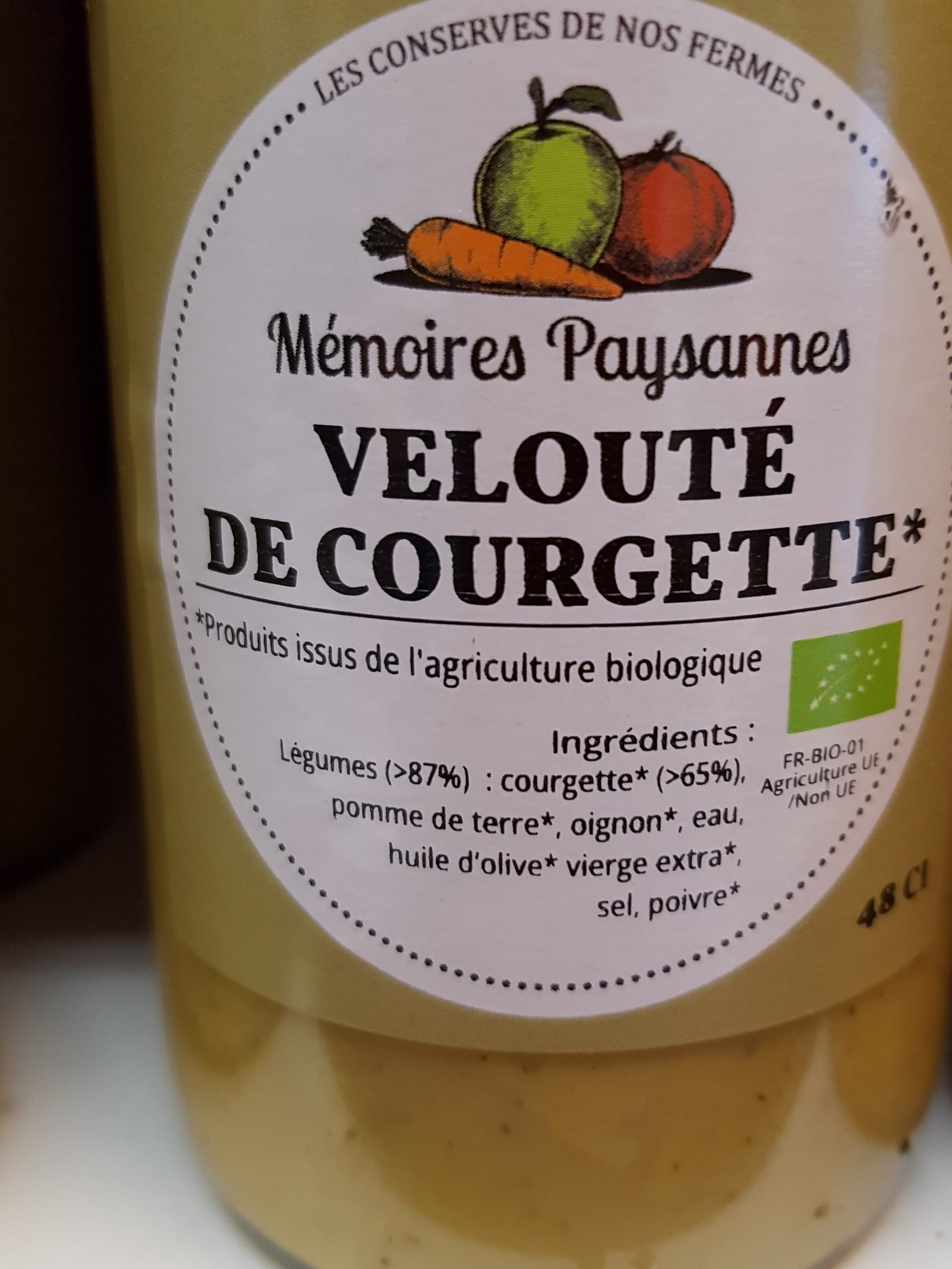 Les Conserves De nos Fermes Velouté de courgette packshot
