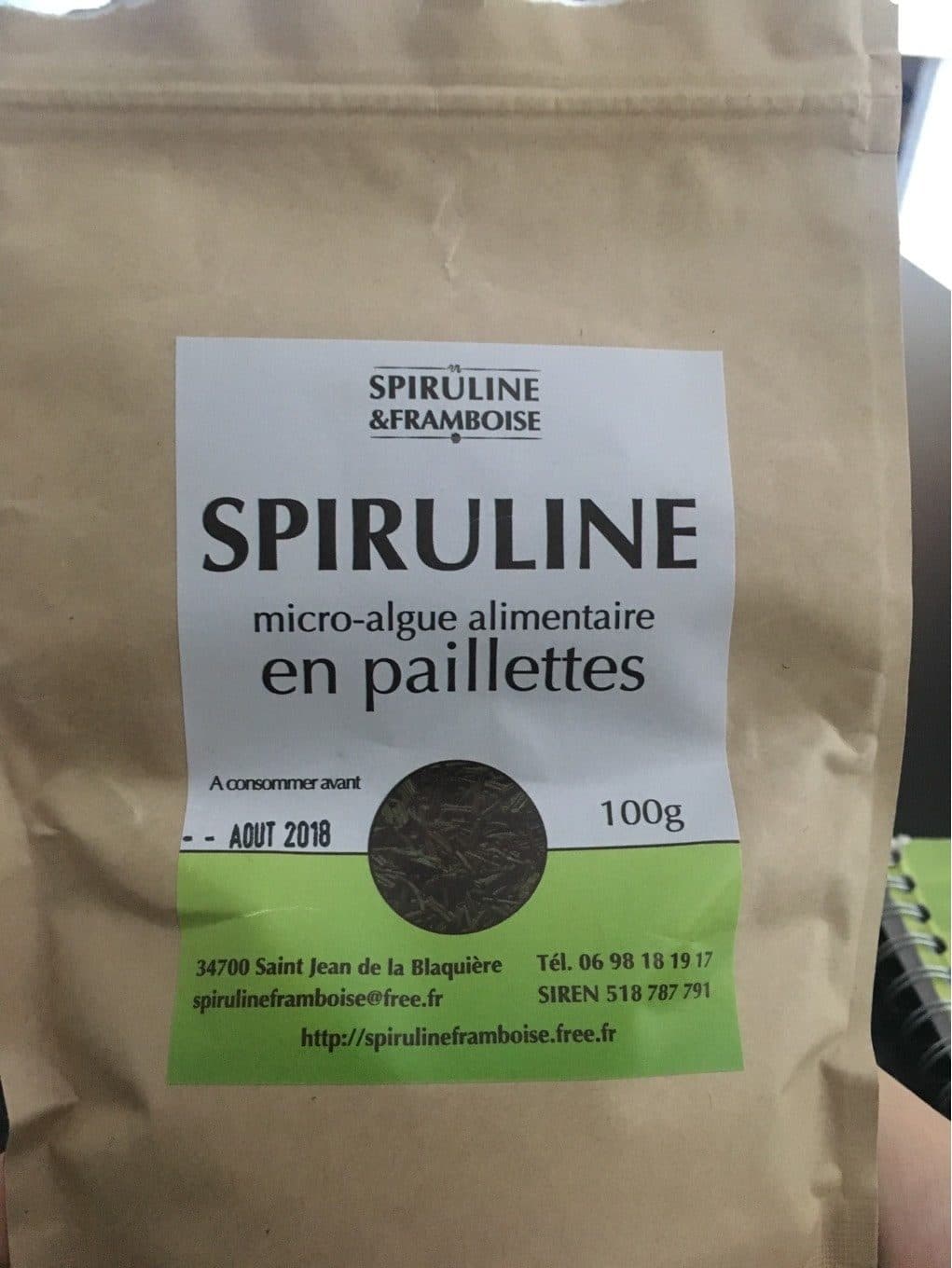 Spiruline et Framboise Spiruline packshot