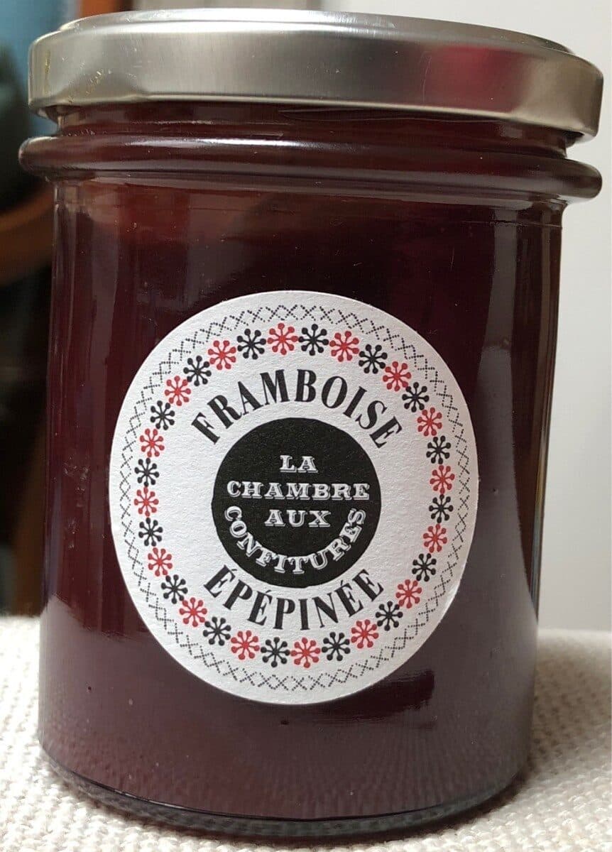 La Chambre aux Confitures Confiture Frambroise épépinée packshot