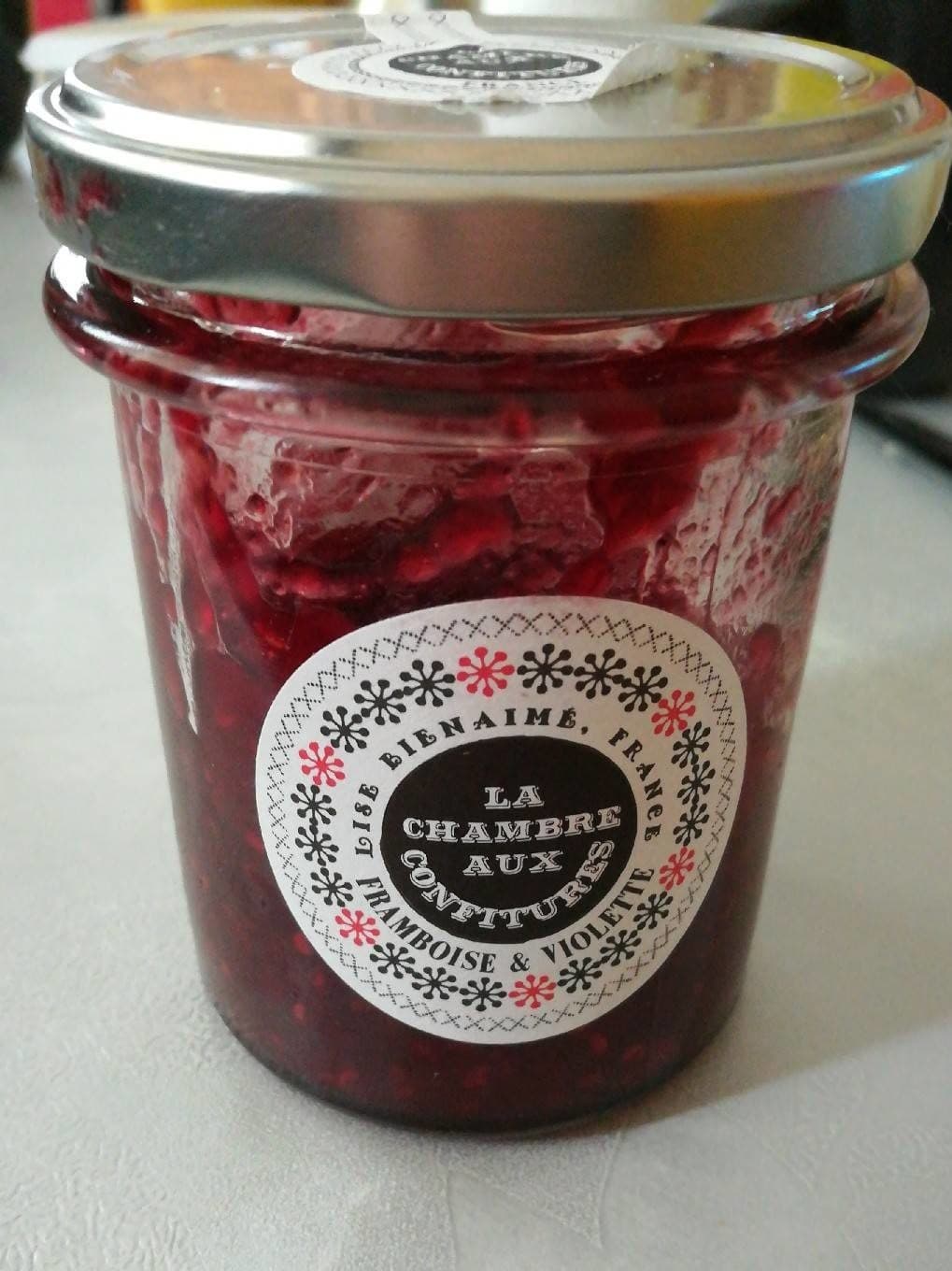 La Chambre Aux Confitures Confiture framboise & violette packshot