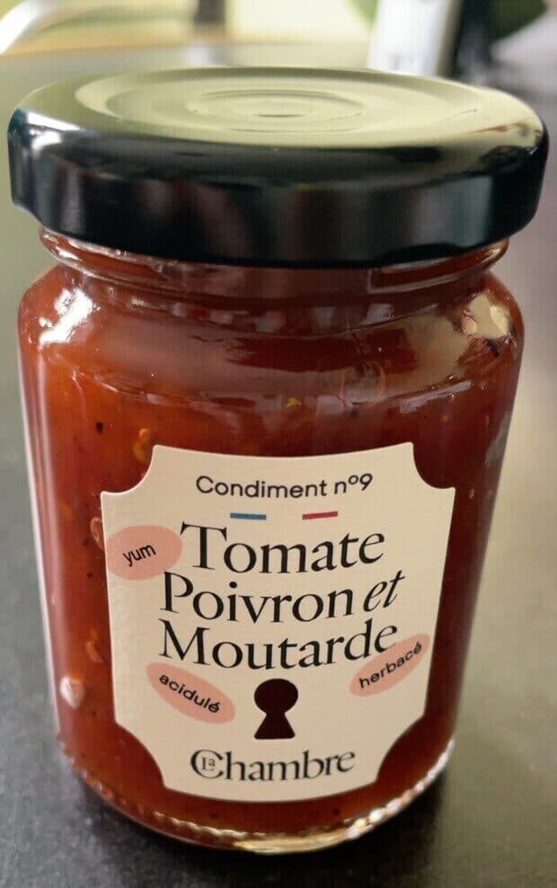 La Chambre aux confitures Condiment tomate poivron moutarde packshot