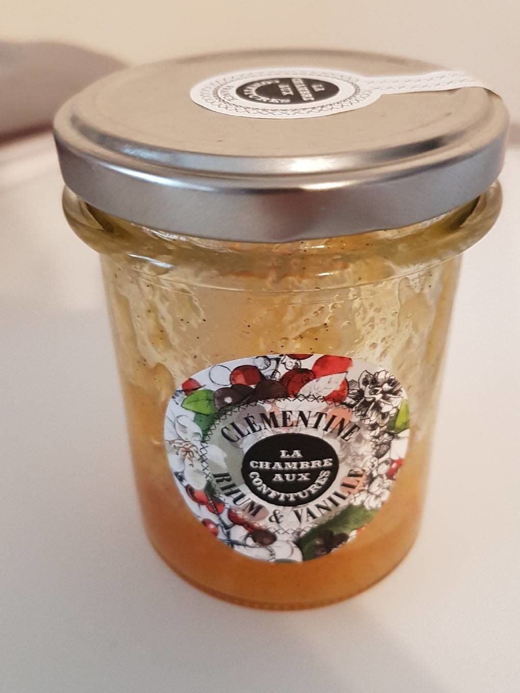 La Chambre aux Confitures Confiture clémentine rhum et vanille packshot