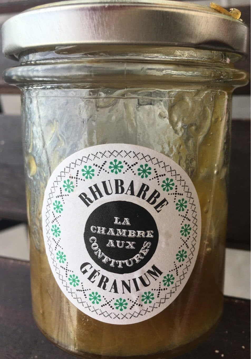 La Chambre Aux Confitures Confiture rhubarbe et geranium packshot
