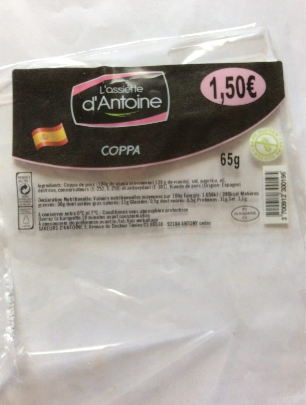 L'assiette D'antoine Coppa packshot