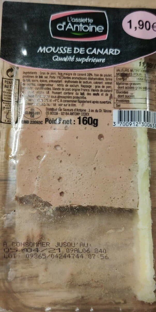 L’Assiette d’Antoine Mousse de canard packshot