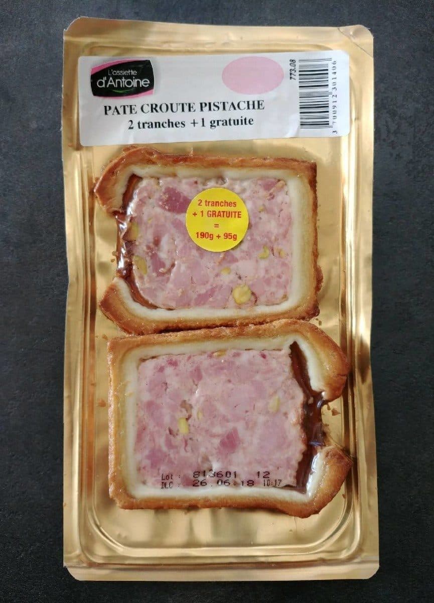 L'assiette d'Antoine Pâté en croute pistache packshot