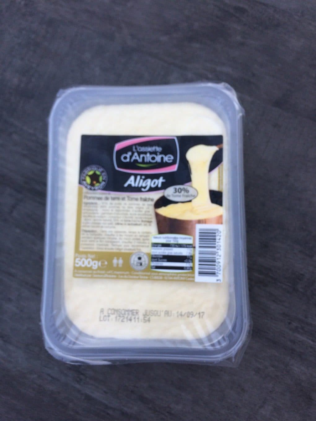 L'assiette D'Antoine Aligot packshot