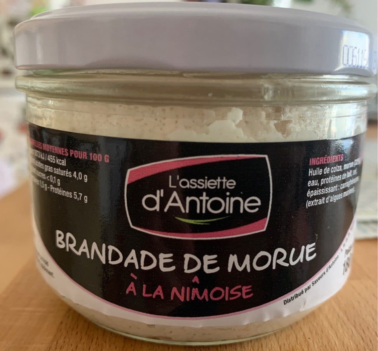 L'assiette d'Antoine Brandade de morue à la nimoise packshot