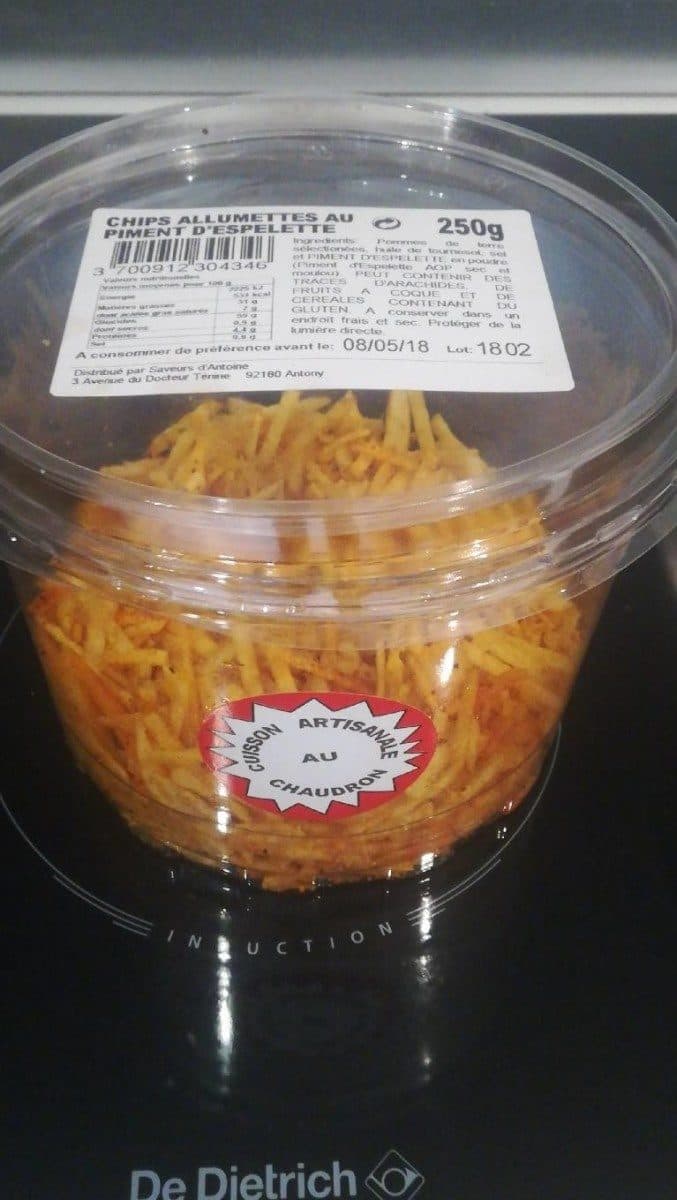 Open Food Facts Chips allumettes au piment d'espelette packshot