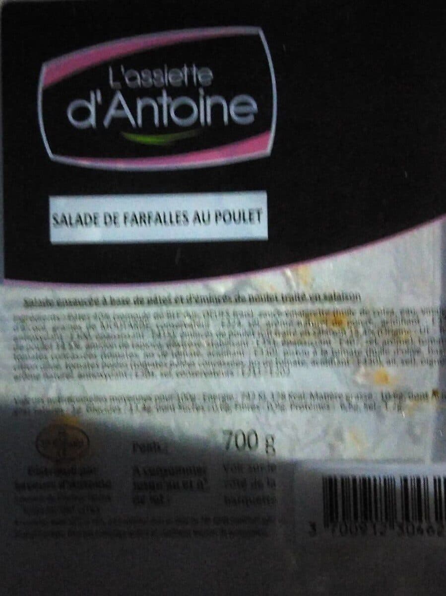 L'Assiette d'Antoine Salade de farfalles au poulet packshot