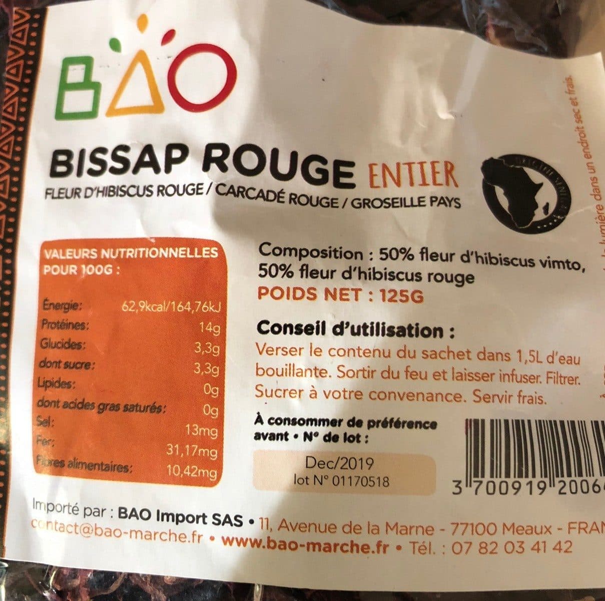 BAO Bissap rouge entier packshot
