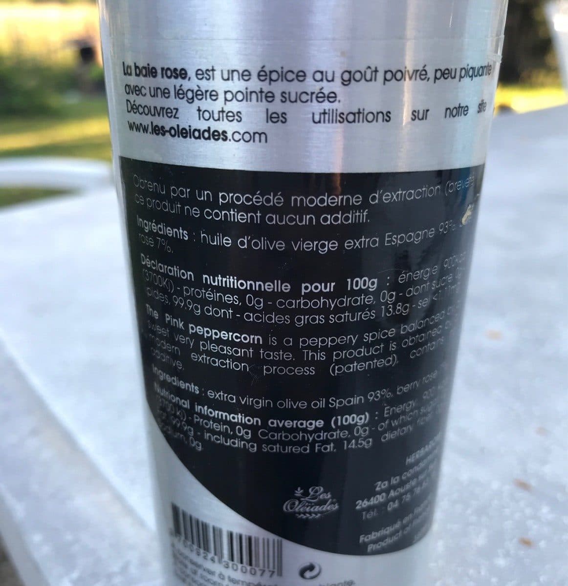 Open Food Facts Baie rose packshot