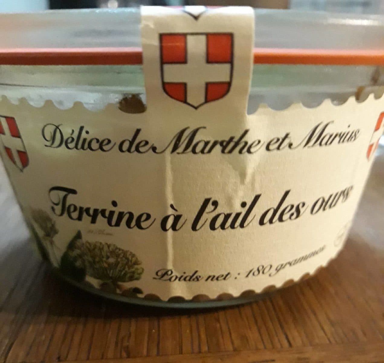 Délice de Marthe et Marius Terrine à l'ail des ours packshot