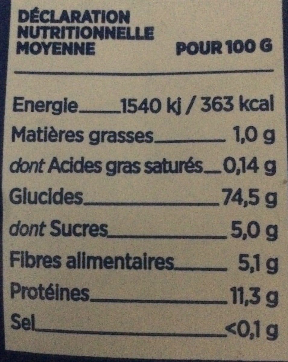 Open Food Facts Spécialité au Blé bio semi-complète packshot