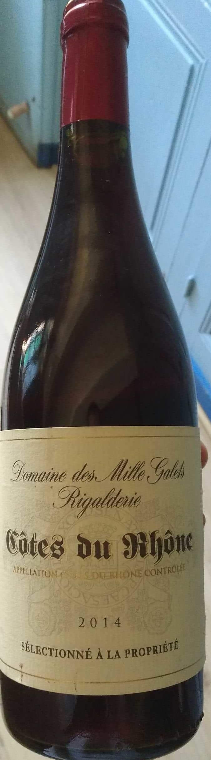 Domaine Les Mille Galets Côtes du Rhône 2014 packshot