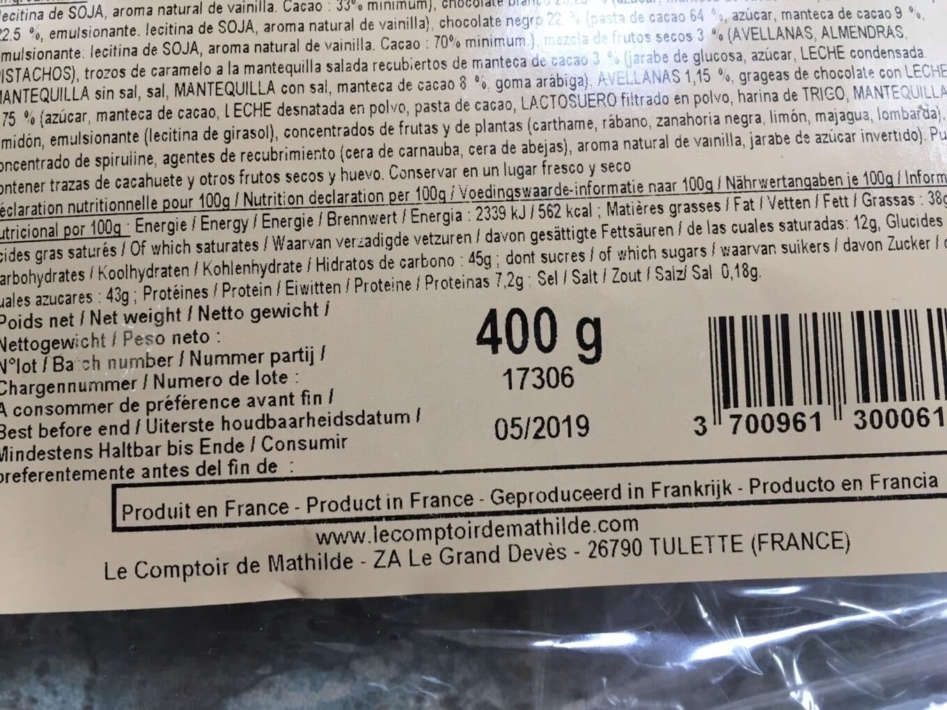 Le Comptoir De Mathilde Chocolat Mathilde Maillet Lait 4 Choco packshot