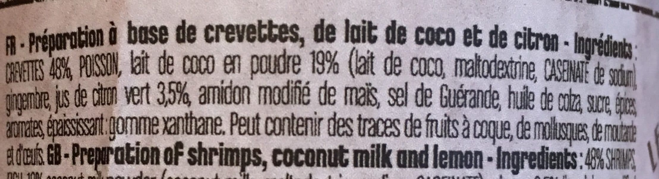 Le Comptoir se Mathilde Les Tartinables Crevettes coco & citron packshot