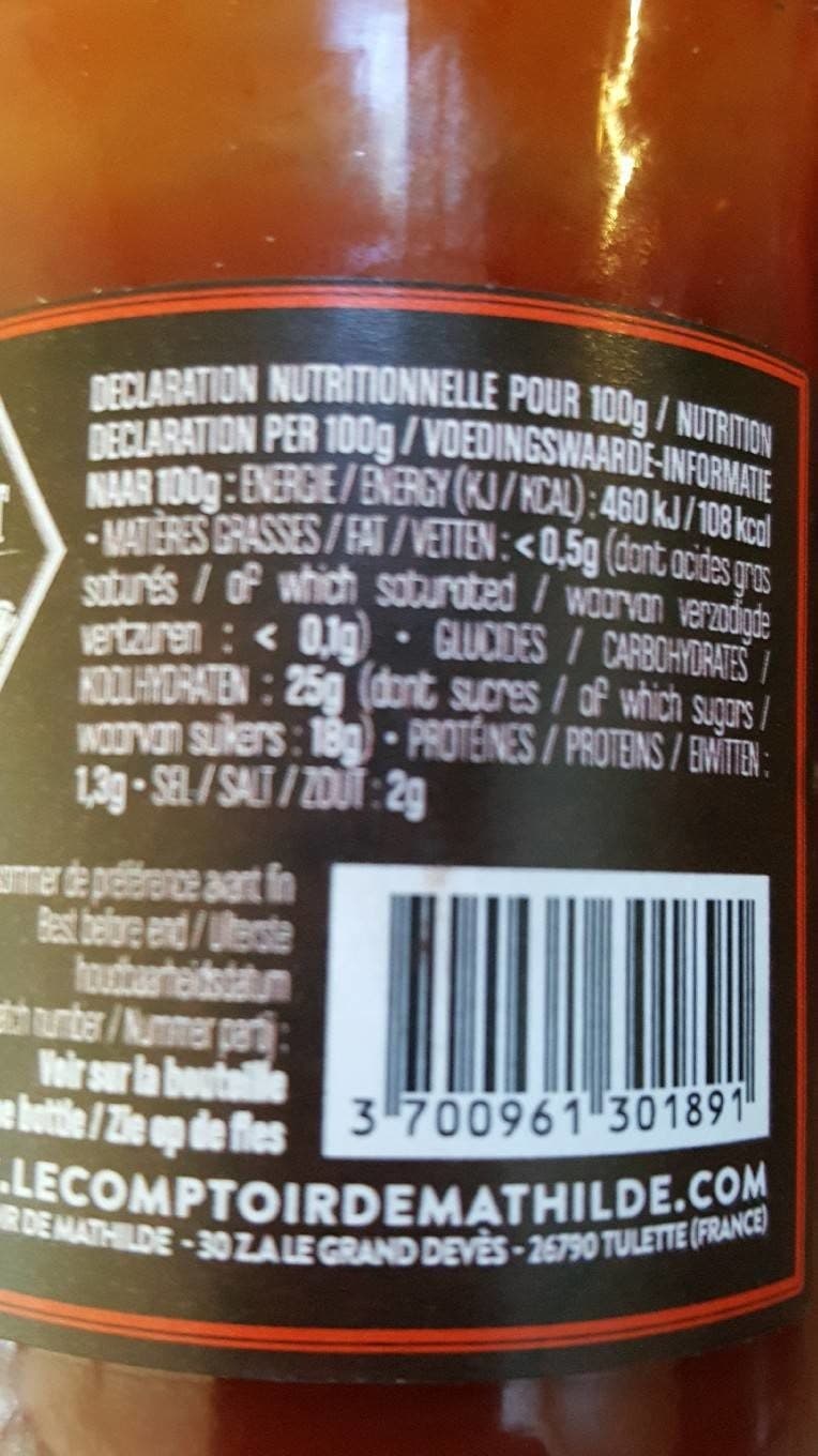 Le Comptoir de Mathilde Sauce ketchup packshot