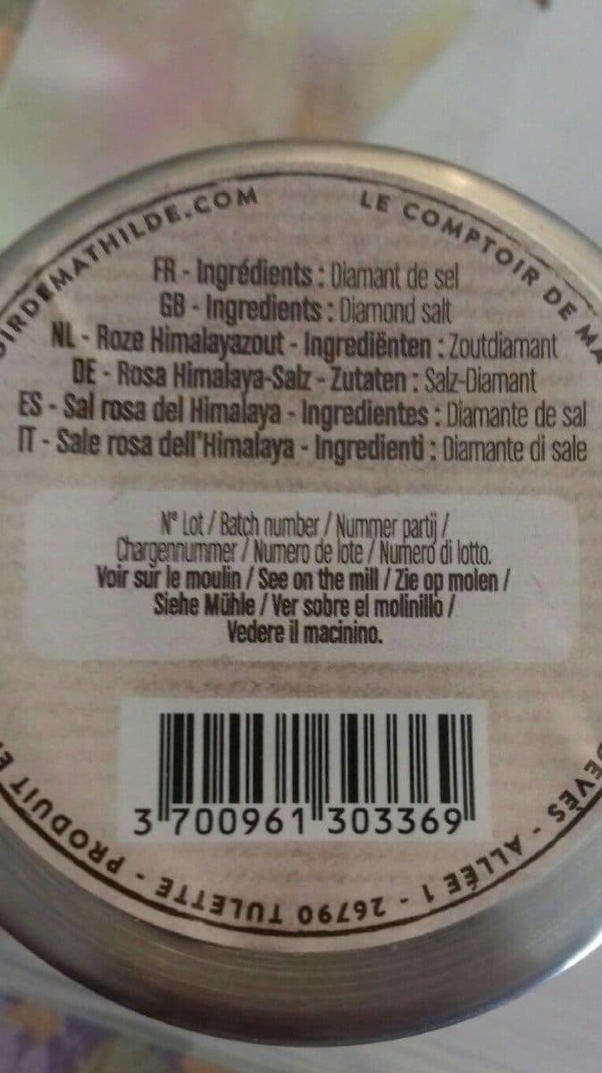 Le Comptoir de Mathilde Sel rose de l'Himalaya packshot