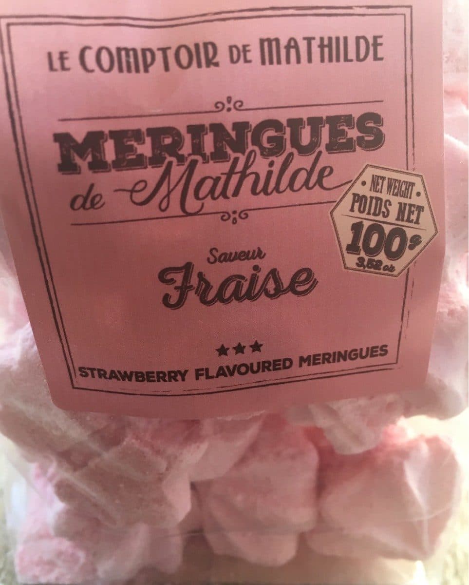 Le Comptoir de Mathilde Meringues de Mathilde Saveur Fraise packshot