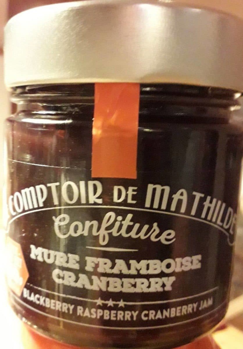 Le Comptoir de Mathilde Confiture mûre framboise cranberry packshot