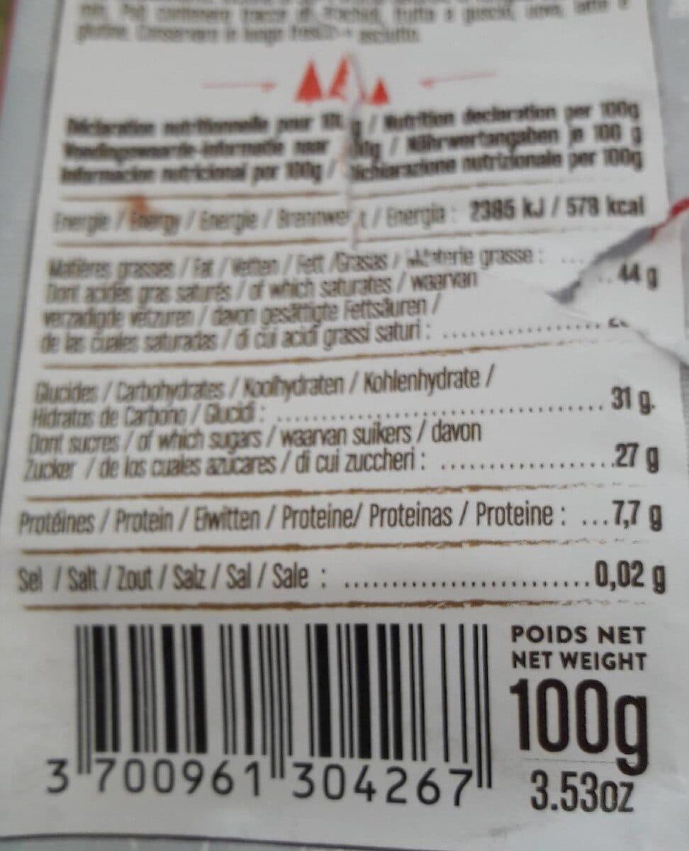 Le Comptoir de Mathilde Tablette de Noël au chocolat noir packshot