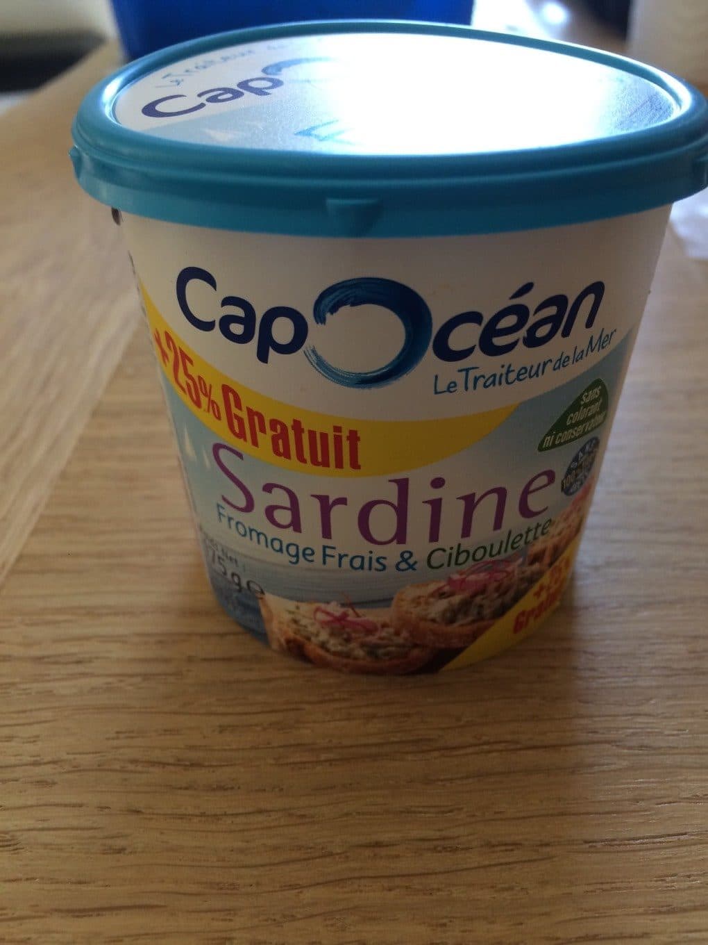 Cap Océan Sardine fromage frais et ciboulette packshot
