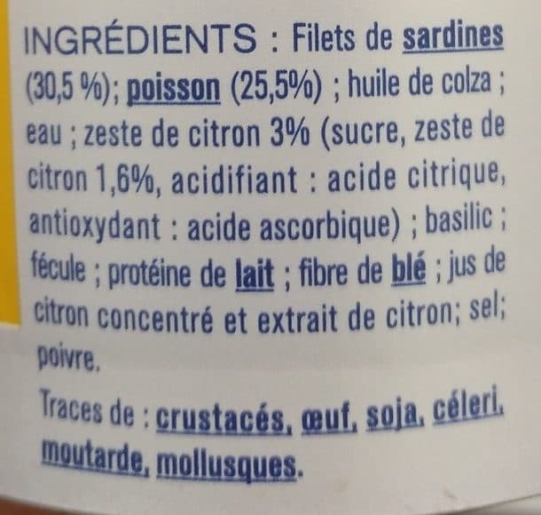 Cap Océan Rillettes Sardines & Zestes de Citron packshot