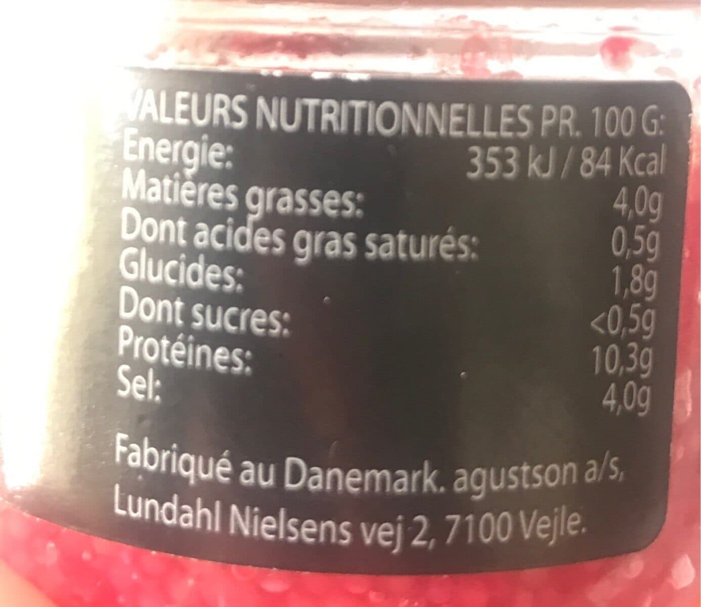 Open Food Facts Oeufs de Lompe Rouges packshot