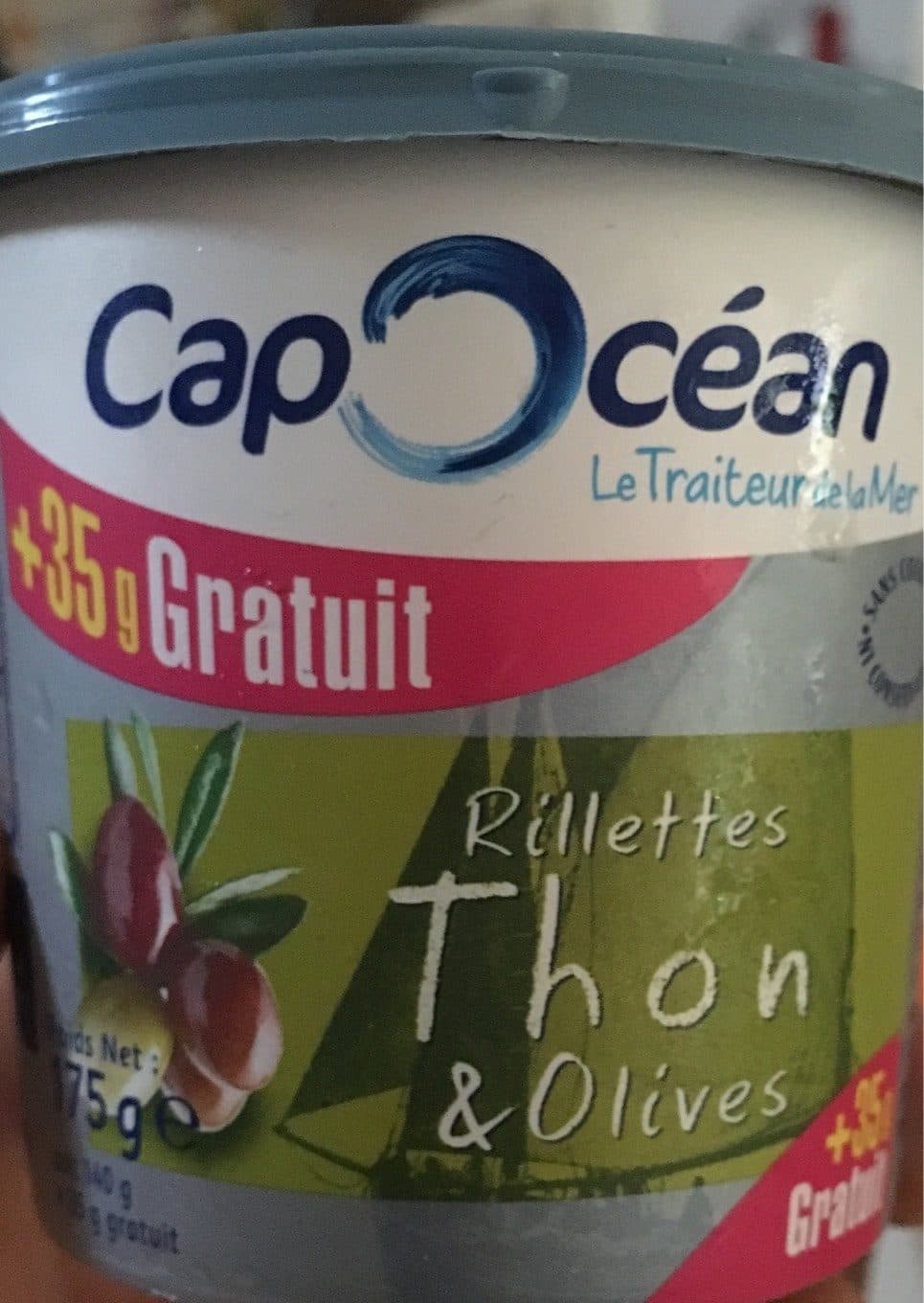 Cap Océan Rillettes de thon et olives packshot