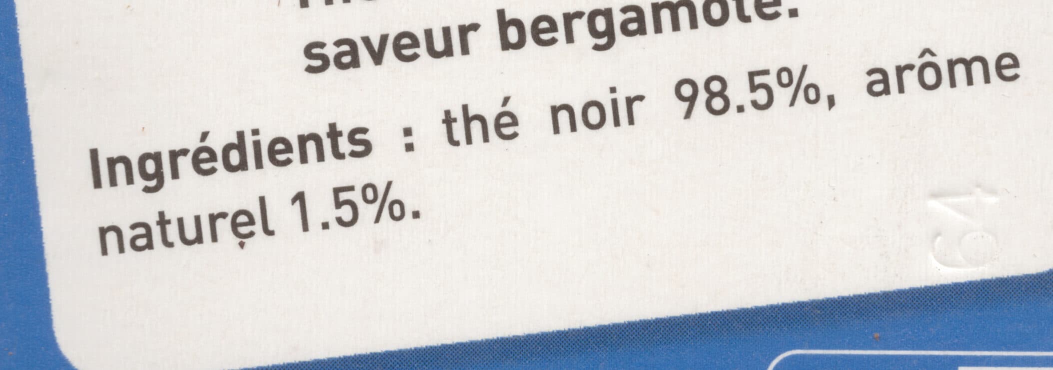 1336 Thé Earl Grey - saveur Bergamote packshot