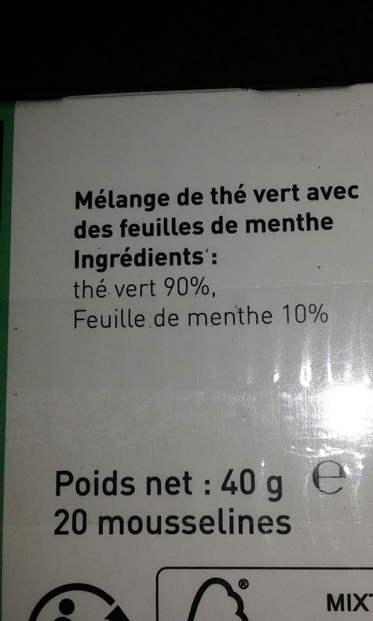 Scop ti Thé vert à la menthe packshot