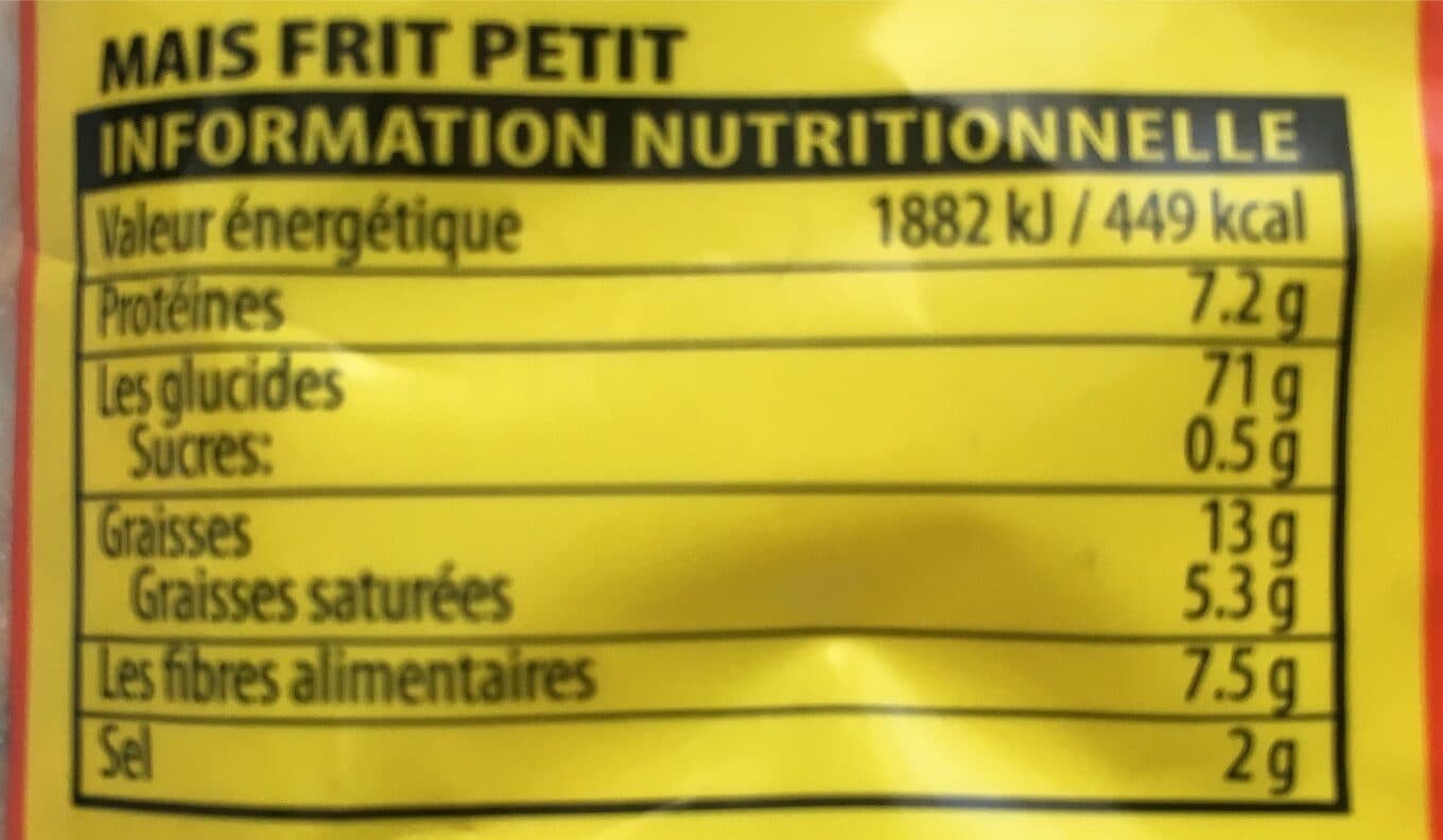 La bodega Mais frit petit packshot