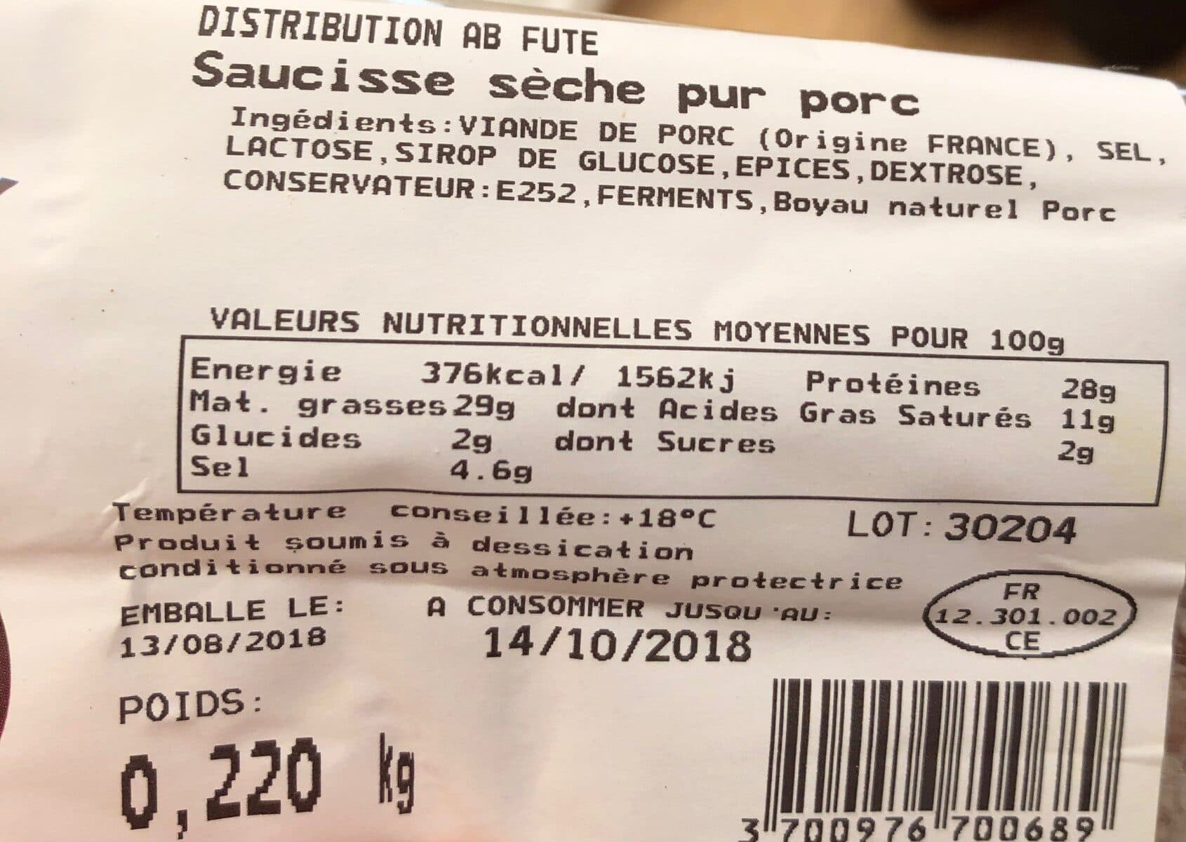 Open Food Facts Charcuterie packshot