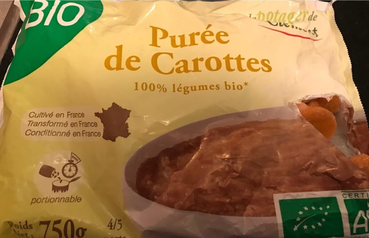 Le Potager de Clément Puree de carotte packshot