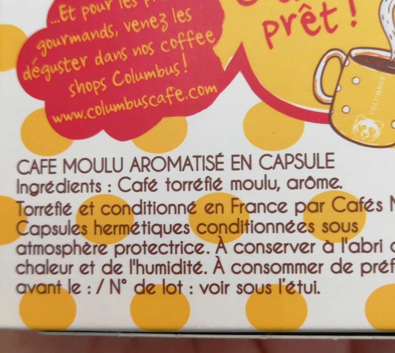 Colombus Café & Co L'espresso Saveur Chocolat Cookie Colombus Café & Co 53 G packshot