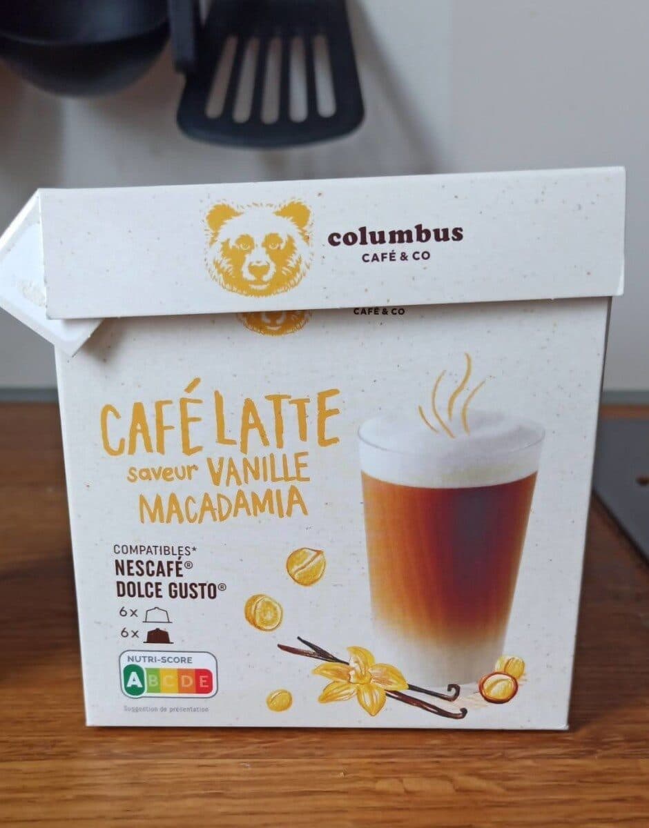 Les Deux Chefs Caffé latte saveur vanille macadamia packshot