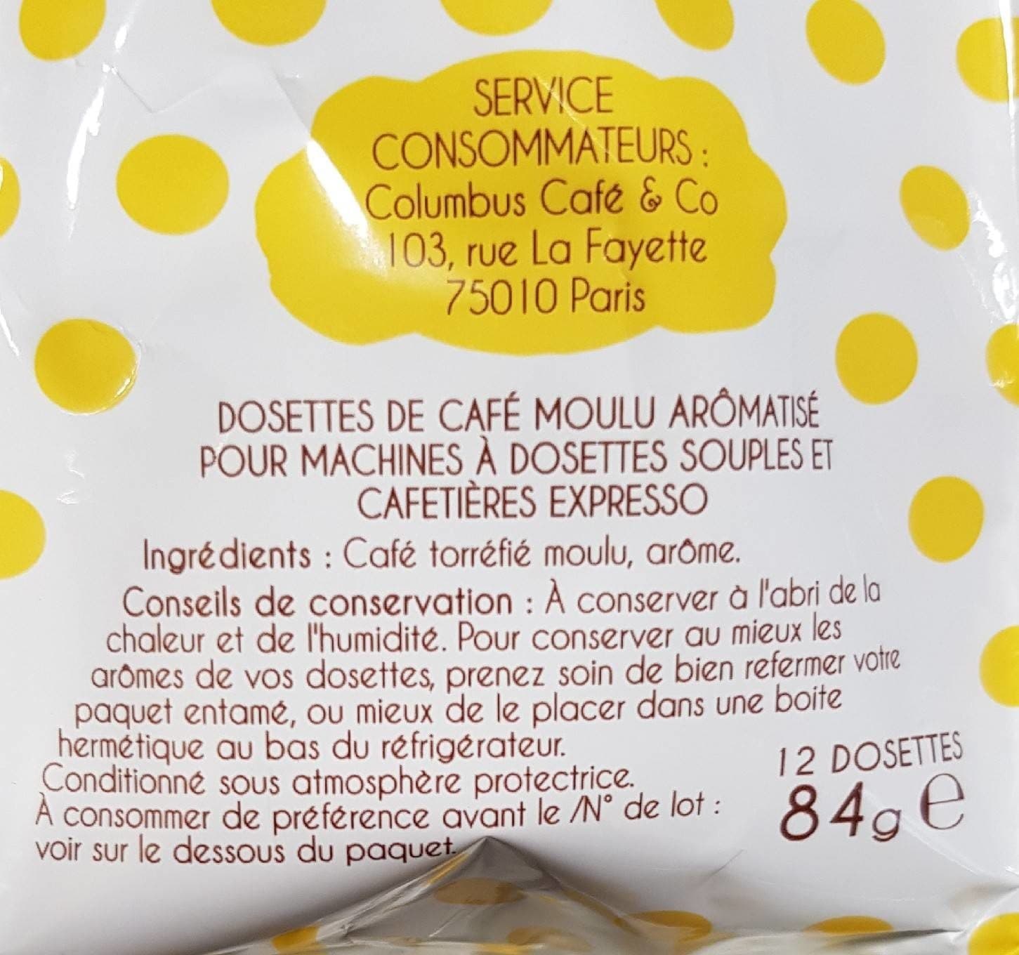 Colombus Espresso façon muffin choco noisette packshot