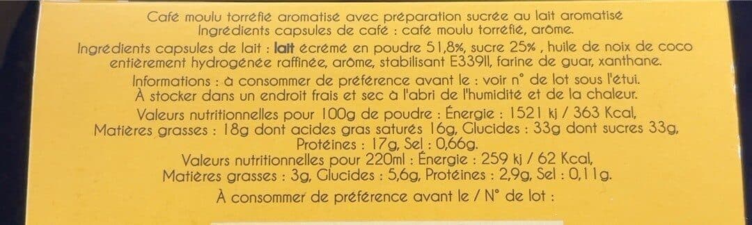 Columbus Café Latte (Saveur Vanille Macadamia) packshot