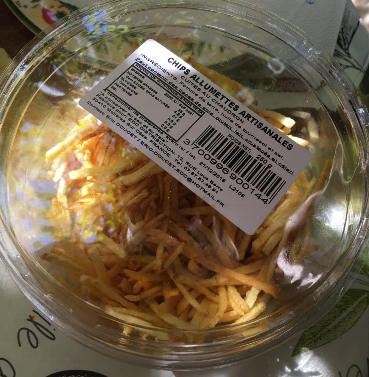 Open Food Facts Chips allumettes artisanales packshot